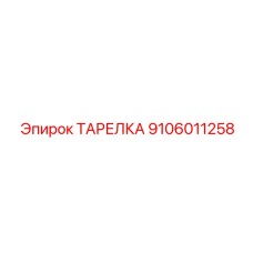9106011258 ТАРЕЛКА Epiroc