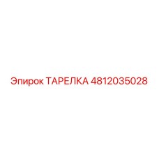 4812035028 ТАРЕЛКА Epiroc