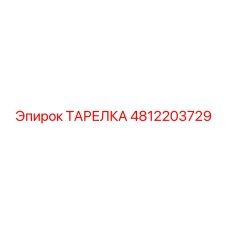 4812203729 ТАРЕЛКА Epiroc