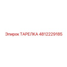 4812229185 ТАРЕЛКА Epiroc