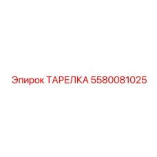 5580081025 ТАРЕЛКА Epiroc