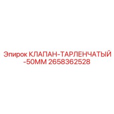 2658362528 КЛАПАН-ТАРЛЕНЧАТЫЙ-50ММ Epiroc