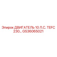 GS36065021 ДВИГАТЕЛЬ 10 Л.С. TEFC 230 Epiroc