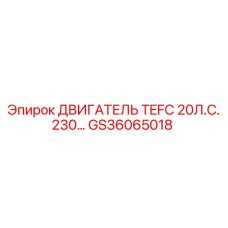 GS36065018 ДВИГАТЕЛЬ TEFC 20Л.С. 230 Epiroc