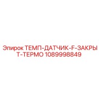 1089998849 ТЕМП-ДАТЧИК-F-ЗАКРЫТ-ТЕРМО Epiroc