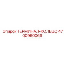 4700960069 ТЕРМИНАЛ-КОЛЬЦО Epiroc