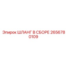 ШЛАНГ В СБОРЕ 2656780109 Epiroc