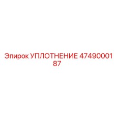 4749000187 УПЛОТНЕНИЕ Epiroc