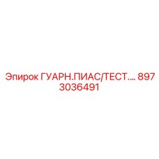 8973036491 ГУАРН.ПИАС/ТЕСТ. Epiroc