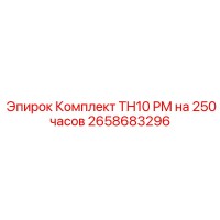 2658683296 Комплект TH10 PM на 250 часов Эпирок