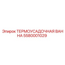5580001029 ТЕРМОУСАДОЧНАЯ ВАННА Epiroc