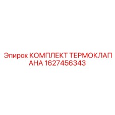 1627456343 КОМПЛЕКТ ТЕРМОКЛАПАНА Epiroc