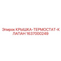 1637000249 КРЫШКА-ТЕРМОСТАТ-КЛАПАН Epiroc