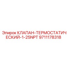 Терморегулятор Epiroc 1-25NPT 9711178318