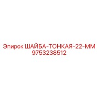 9753238512 ШАЙБА-ТОНКАЯ-22-ММ Epiroc