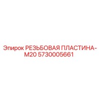5730005661 РЕЗЬБОВАЯ ПЛАСТИНА-M20 Epiroc