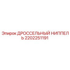 2202251191 ДРОССЕЛЬНЫЙ НИППЕЛЬ Epiroc