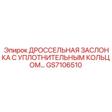 GS7106510 ДРОССЕЛЬНАЯ ЗАСЛОНКА С УПЛОТНИТЕЛЬНЫМ КОЛЬЦОМ Epiroc