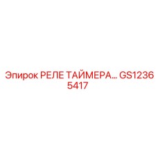 GS12365417 РЕЛЕ ТАЙМЕРА Epiroc