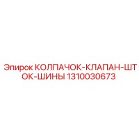 1310030673 КОЛПАЧОК-КЛАПАН-ШТОК-ШИНЫ Epiroc