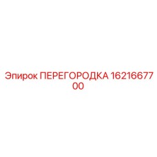 1621667700 ПЕРЕГОРОДКА Epiroc