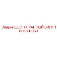 1636301963 ШЕСТИГРАННЫЙ ВИНТ Epiroc