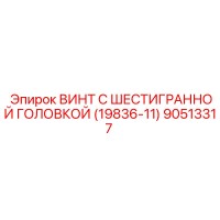 90513317 ВИНТ С ШЕСТИГРАННОЙ ГОЛОВКОЙ (19836-11) Epiroc