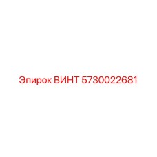 5730022681 ВИНТ Эпирок