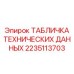 2235113703 ТАБЛИЧКА ТЕХНИЧЕСКИХ ДАННЫХ Epiroc
