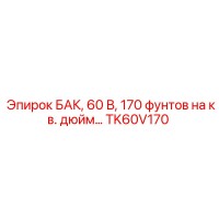 TK60V170 БАК, 60 В, 170 фунтов на кв. дюйм Epiroc