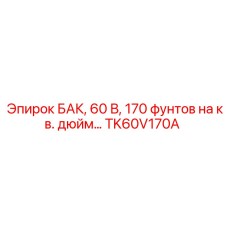 TK60V170A БАК, 60 В, 170 фунтов на кв. дюйм Epiroc