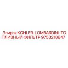 9753218847 KOHLER-LOMBARDINI-ТОПЛИВНЫЙ ФИЛЬТР Epiroc
