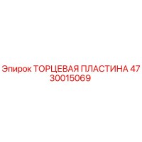 4730015069 ТОРЦЕВАЯ ПЛАСТИНА Epiroc
