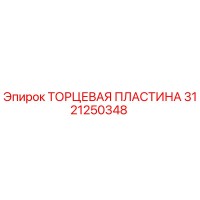 3121250348 ТОРЦЕВАЯ ПЛАСТИНА Epiroc
