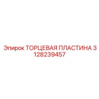 3128239457 ТОРЦЕВАЯ ПЛАСТИНА Epiroc