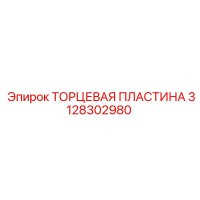 3128302980 ТОРЦЕВАЯ ПЛАСТИНА Epiroc