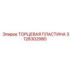 3128302980 ТОРЦЕВАЯ ПЛАСТИНА Epiroc
