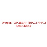 3128305454 ТОРЦЕВАЯ ПЛАСТИНА Epiroc