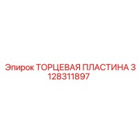 3128311897 ТОРЦЕВАЯ ПЛАСТИНА Epiroc