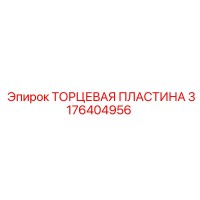 3176404956 ТОРЦЕВАЯ ПЛАСТИНА Epiroc