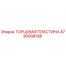 4730008158 ТОРЦЕВАЯ ПЛАСТИНА Epiroc