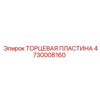 4730008160 ТОРЦЕВАЯ ПЛАСТИНА Epiroc