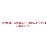 4730008161 ТОРЦЕВАЯ ПЛАСТИНА Epiroc