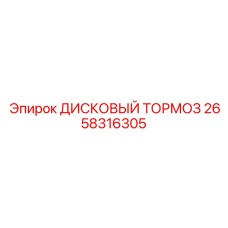 2658316305 ДИСКОВЫЙ ТОРМОЗ Epiroc