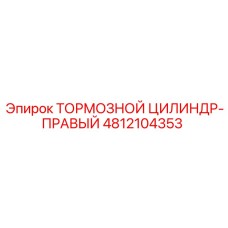 4812104353 ТОРМОЗНОЙ ЦИЛИНДР-ПРАВЫЙ Epiroc