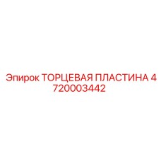 4720003442 ТОРЦЕВАЯ ПЛАСТИНА Epiroc