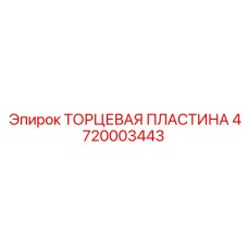 4720003443 ТОРЦЕВАЯ ПЛАСТИНА Epiroc