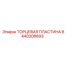 8440308693 ТОРЦЕВАЯ ПЛАСТИНА Epiroc