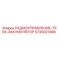5730021466 РАДИОУПРАВЛЕНИЕ-ТРЕК-АККУМУЛЯТОР Epiroc