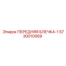 5730010959 ПЕРЕДНЯЯ БЛЕЧКА-1 Epiroc